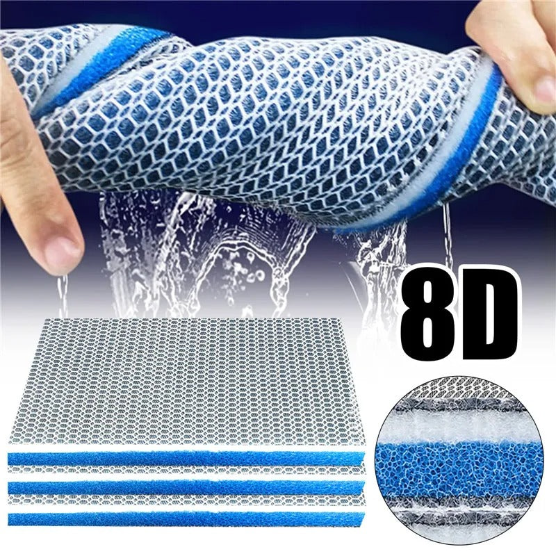 Aquarium Filter Media Sponge Roll – 8-Layer Reusable Pad, 11.8x47.2in, Cut-to-Fit For Tanks & Ponds