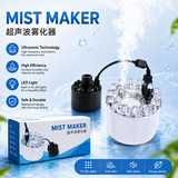 Ultrasonic Mist Maker – 12 LED Aquarium Fogger