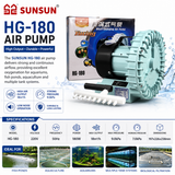 SUNSUN HG-180 High-Output Air Pump – 180W