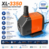 XL-3350 Submersible Water Pump 50W | 2900L/H