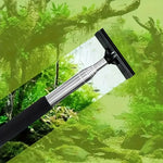 Retractable Aquarium Cleaning Brush with Silicone Scraper
