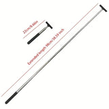 Retractable Aquarium Cleaning Brush with Silicone Scraper