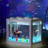 Betta Fish Mini Aquarium With Light