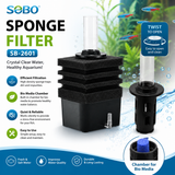 SOBO SB-2601 Sponge Filter – Aquarium Bio Filter