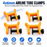 4×6mm Aquarium Airline Tube Clamp – 1 PCS
