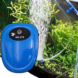 RS-313 Aquarium AC DC Rechargeable Air Pump Single Outlet