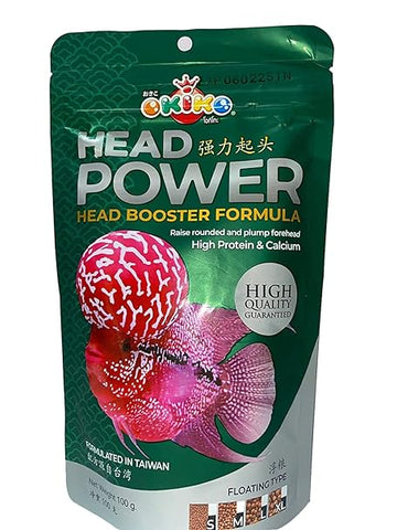 OKIKO Head Power Flower Horn Fish Food Head Booster Formula 100g