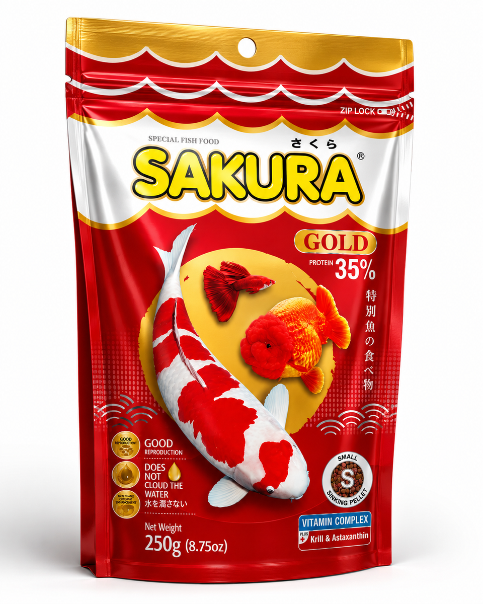 SAKURA Gold Tropical Fish Food Bright Color & Healthy Growth – AQUA LINK