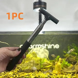 Retractable Aquarium Cleaning Brush with Silicone Scraper