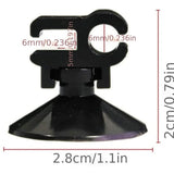 Aquarium 1 Pcs Suction Cup Clips - Strong Grip for Oxygen Tubes, Hoses & Power Cords
