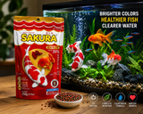 SAKURA Gold Tropical Fish Food Bright Color & Healthy Growth