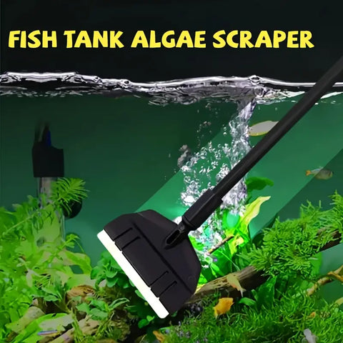 Aquarium  Dual-use Glass Algae Removal Scraper
