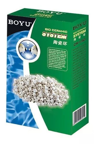 BOYU CR-500 Aquarium Bio Ceramic System Ring For Fish Tank 500g