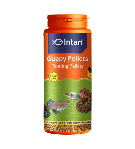 Growel Intan Guppy Pellets (0.8mm Floating) | 60gm Highly Nutritious