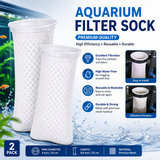 Premium Aquarium Filter Sock 4" x 10" Reusable Mesh Filter Bag