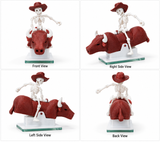 🤠 Cowboy Skeleton Rider – Aquarium Ornament
