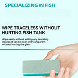 Aquarium Scrubber Sponge - Dual-Sided Frosted & Polished Surface