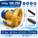 SUNSUN Yuting HG-250 High Pressure Air Blower – 250W