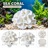 White Sea Coral Aquarium Ornament
