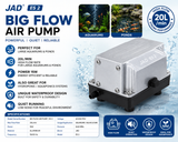 JAD ES-2 Original Aquarium Air Pump 15W