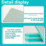 Aquarium Scrubber Sponge - Dual-Sided Frosted & Polished Surface