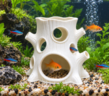 🌳 Aquarium Tree Stump Cave – 11 × 10 cm