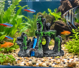 🏰 Aquarium Ruins Waterfall Ornament