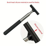 Retractable Aquarium Cleaning Brush with Silicone Scraper