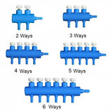 Air Control 2 4 and 6 way Blue Colour