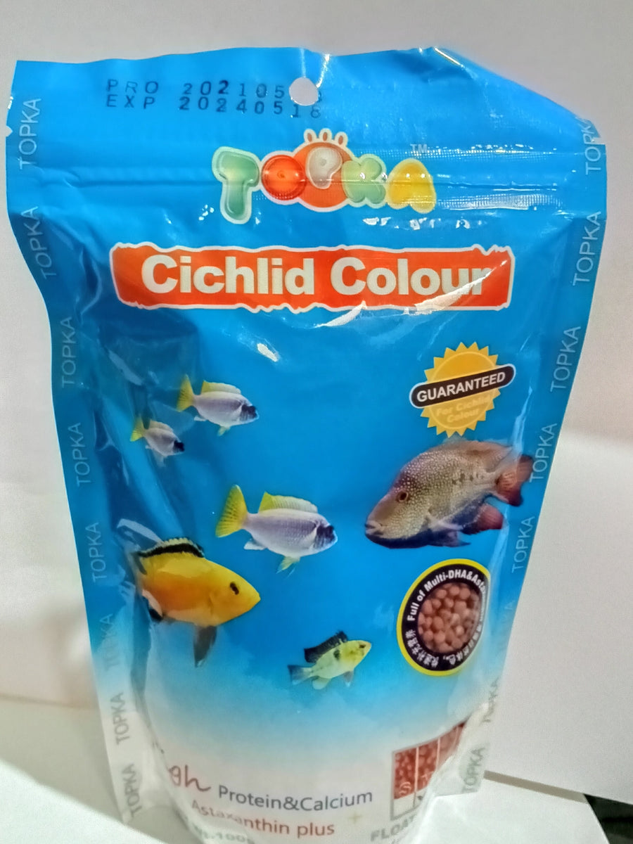 Topka Cichlid Colour Floating Type Fish Food 100g AQUA LINK