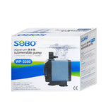 S0B0 WP-3300 Submersible Aquarium Water Pump 12W